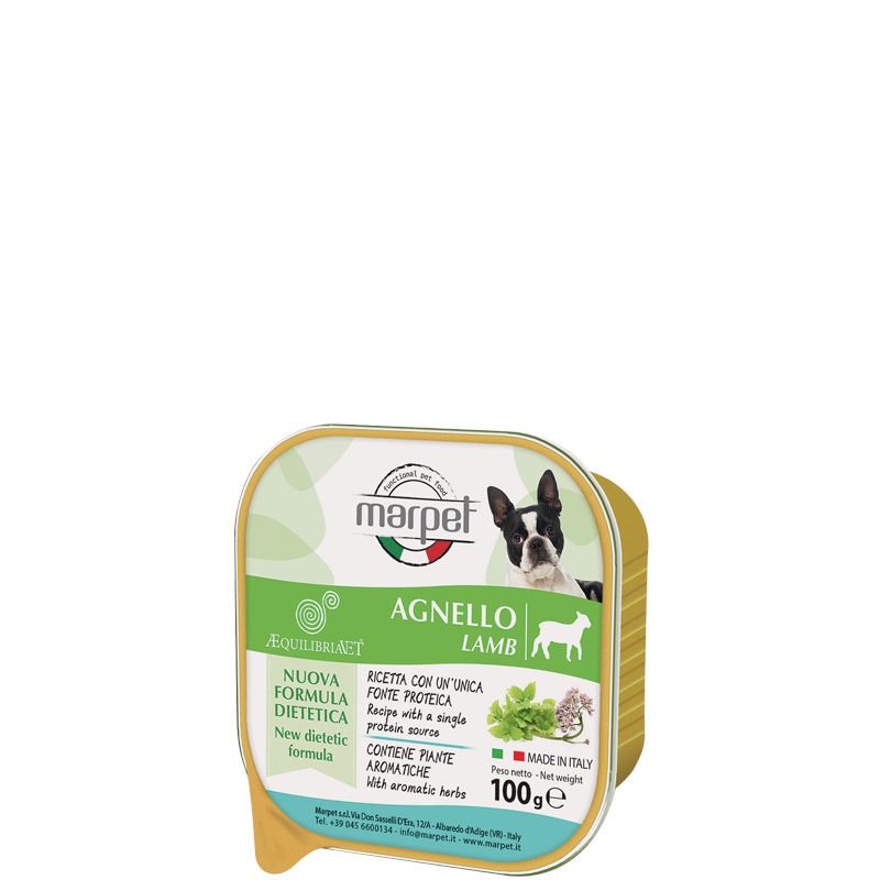 Marpet Aequilibriavet Agnello Cibo Umido Per Cani Adulti Vaschetta 100g-1