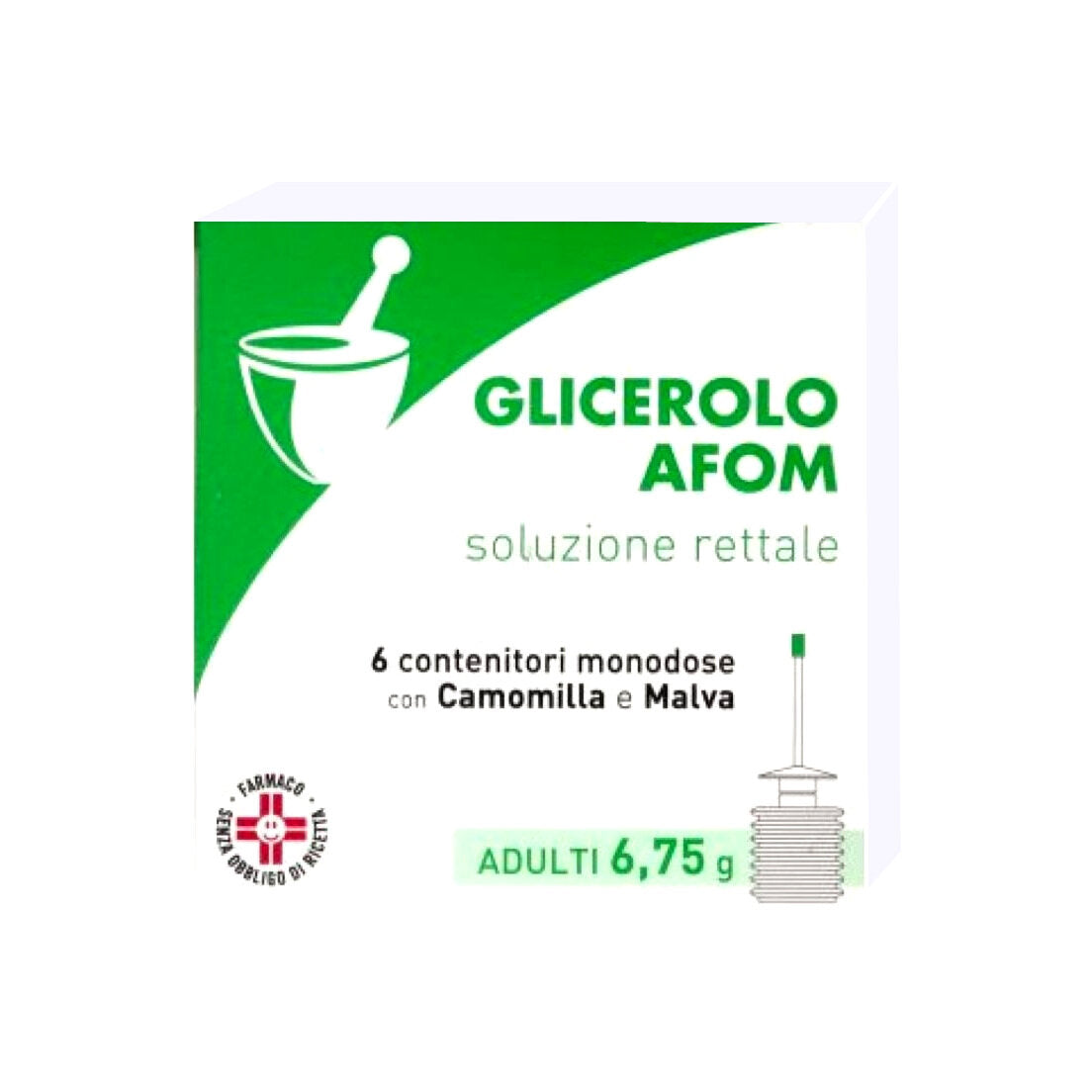 Glicerolo Afom Soluzione Rettale per adulti 6 contenitori monodose 6,75g-2