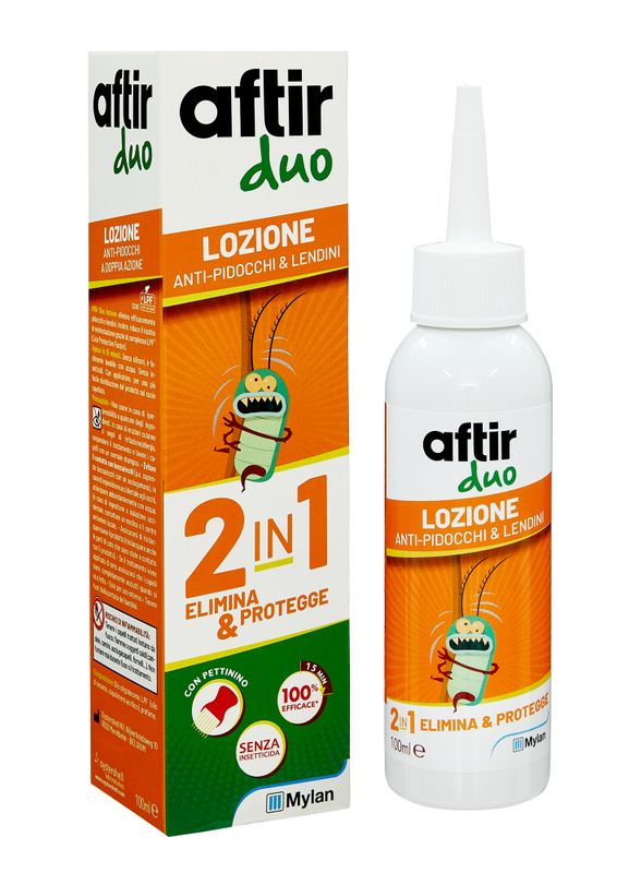 Aftir Duo Lozione antipidocchi 100ml con pettinino-1