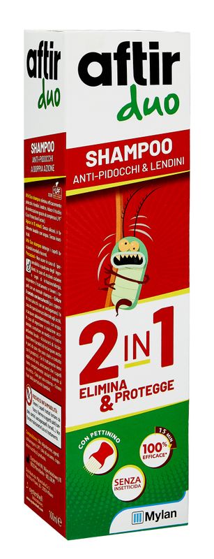Aftir Duo Shampoo antipidocchi 100ml con pettinino-1