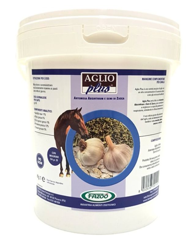 Aglio Plus Fette Per Difese Immunitarie Equini Secchio 1kg-1