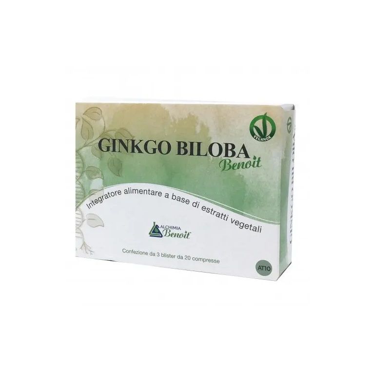 Benoit Ginko Biloba per la funzionalità del microcircolo 60 compresse-1