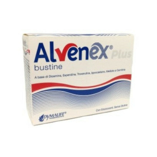 Alvenex Plus per il microcircolo e il drenaggio di liquidi corporei 14 bustine-2
