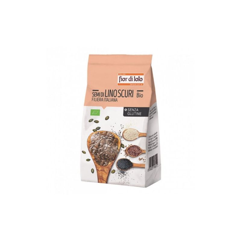Fior Di Loto Semi Di Lino Scuri Italia Bio 400g-1