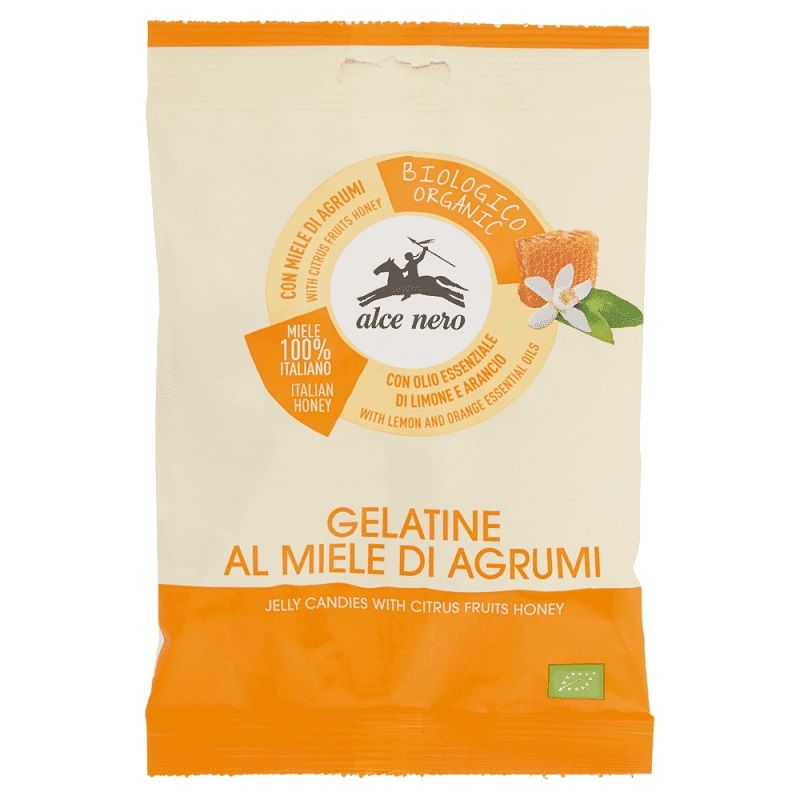 Alce Nero Gelatine al miele di agrumi biologiche 100g-1