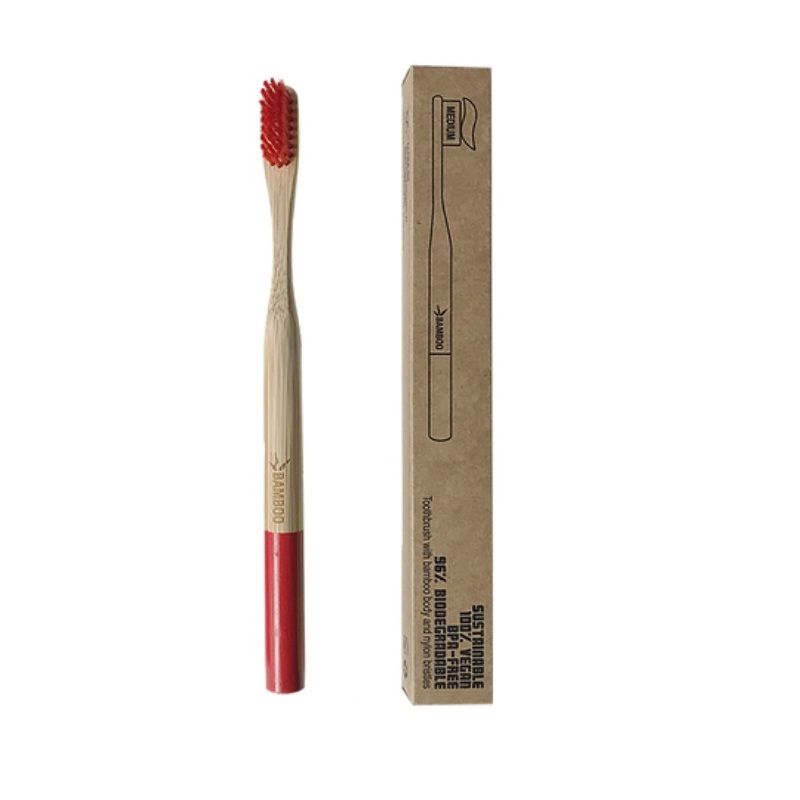 Alcea Spazzolino da denti in Bamboo setole dure 1 pezzo-1