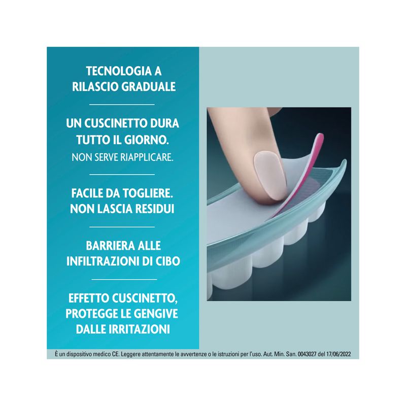 Algasiv Cuscinetti Adesivi Per Dentiera Superiore Tenuta Forte Tutto Il Giorno 15 Pezzi-3