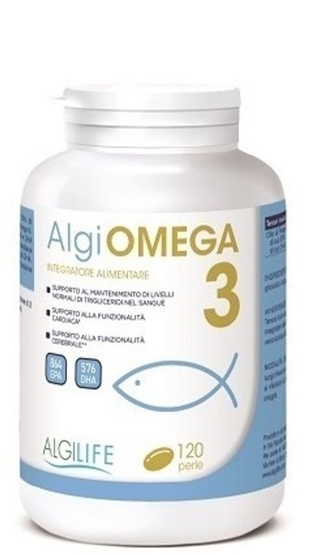 AlgiOmega 3 per la funzione cardiaca e cerebrale 120 perle-1