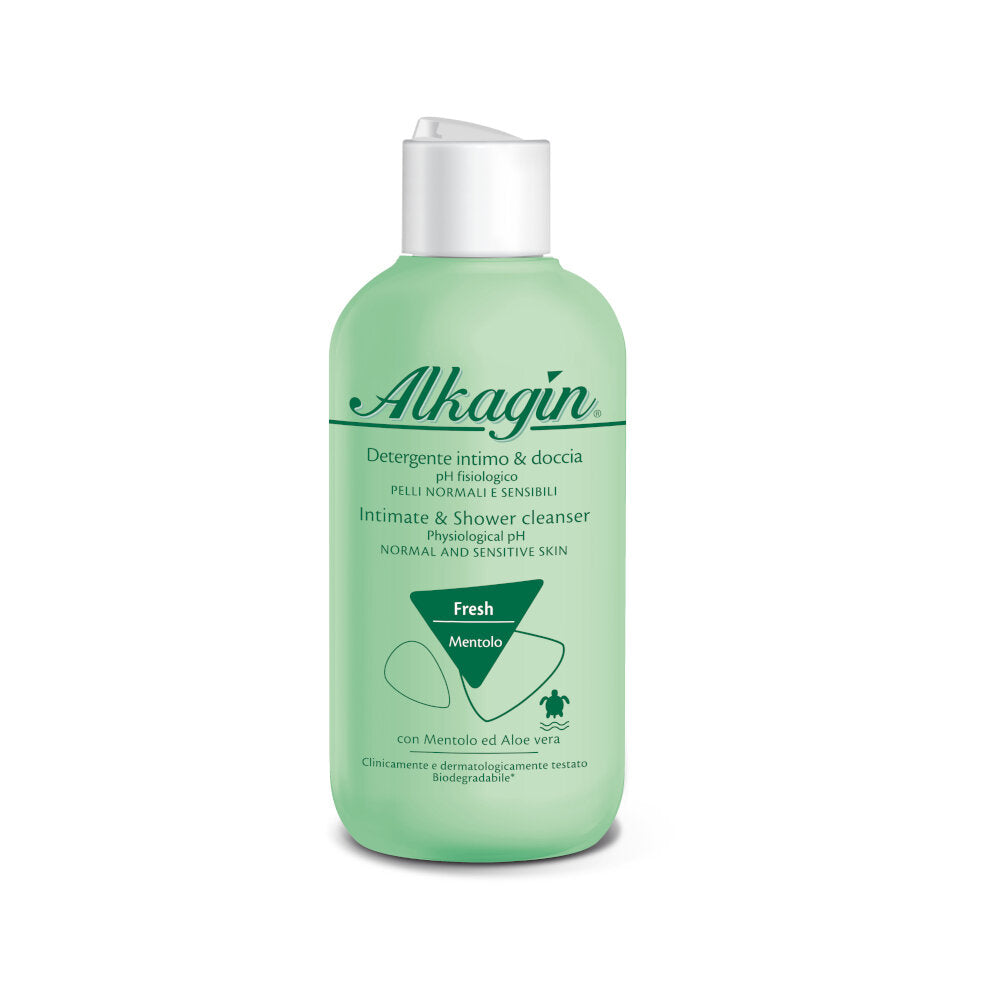 Alkagin Fresh Mentolo Detergente Intimo Doccia pH Fisiologico pelli normali e sensibili 250ml-2