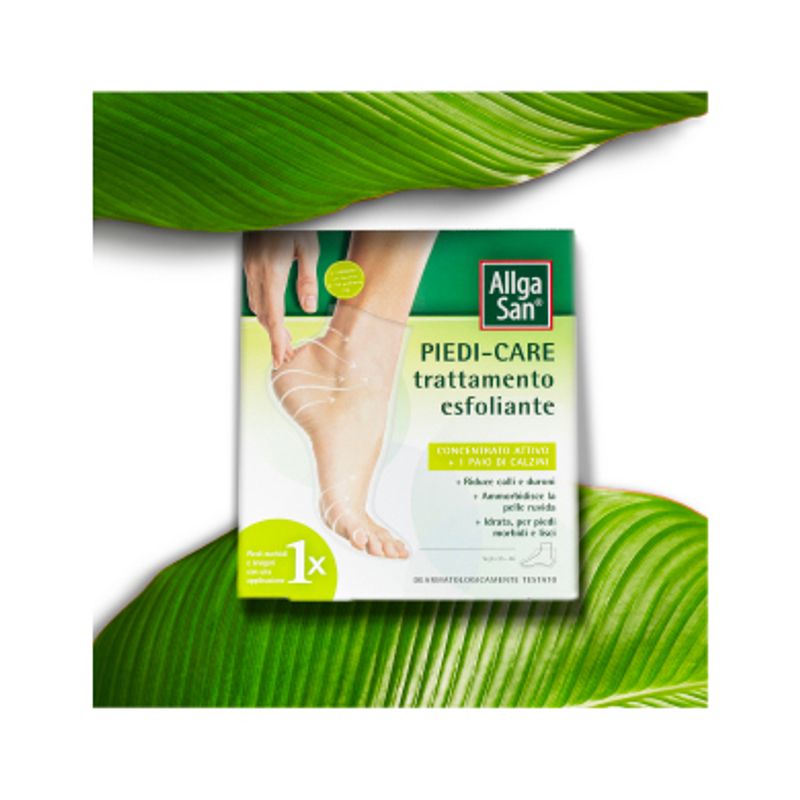 Dr. Theiss Allga San Piedi Care trattamento esfogliante 2 calzini taglia 35-46 +OMAGGIO sali per ped-2