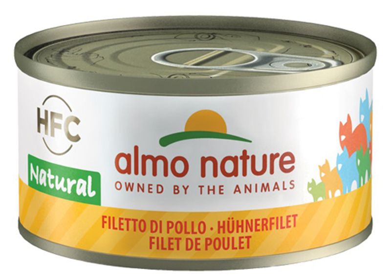 Almo Nature HFC Natural Cibo Umido Petto Di Pollo Per Gatti Adulti Lattina 70g-1