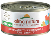 Almo Nature HFC Natural Cibo Umido Pollo E Gamberetti Per Gatti Adulti Lattina 70g-1