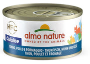 Almo Nature HFC Cuisine Cibo Umido Tonno E Formaggio Per Gatti Adulti Lattina 70g-1