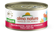 Almo Nature HFC Natural Pollo con Fegatini alimento umido per gatti adulti 70g-1
