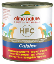 Almo Nature HFC Cuisine Manzo con Prosciutto alimento umido per cani adulti 290g-1
