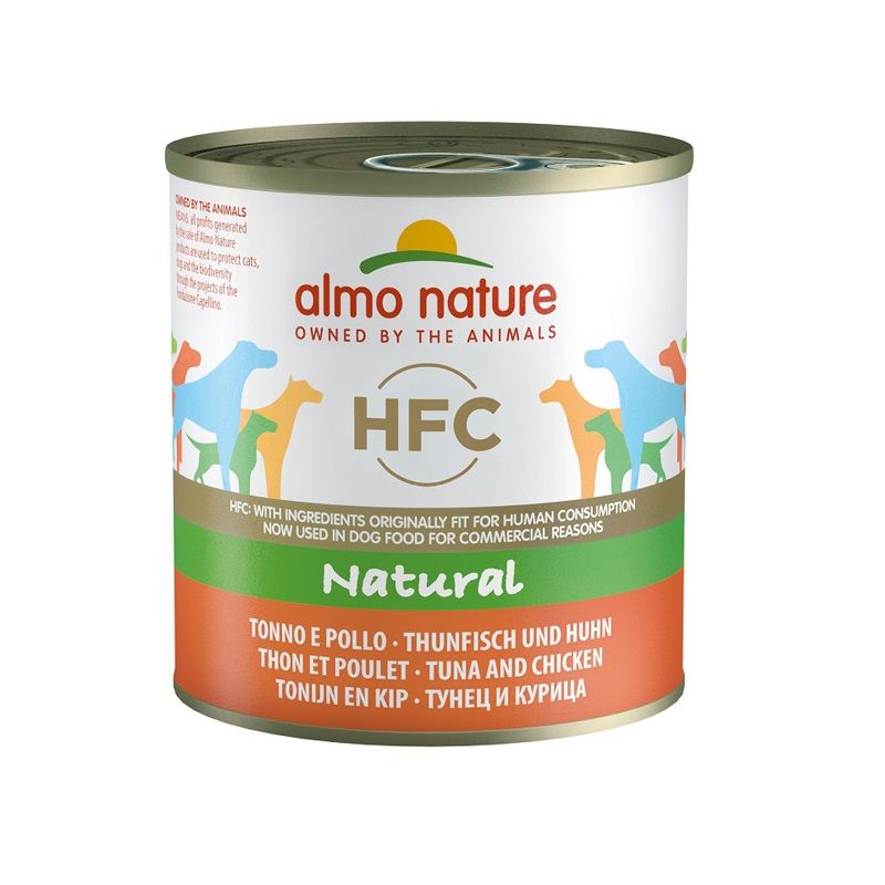 Almo Nature HFC Natural Tonno e Pollo alimento umido per cani adulti 290g-1