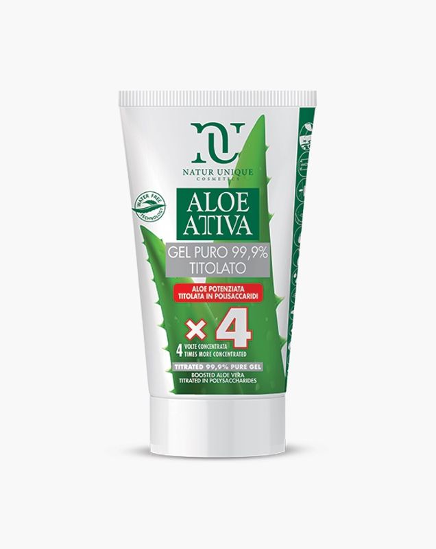 Natur Unique Aloe Attiva Gel Puro 99,9% Titolato Travel Size 50ml-1