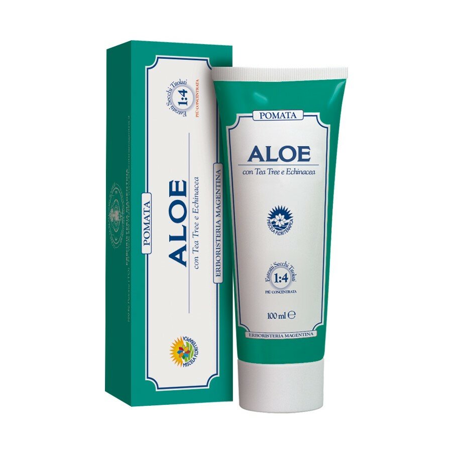 Aloe Pomata con Tea Tree ed Echinacea Rimedio cutaneo universale tubo da 100 ml-2