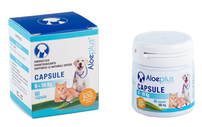 Hdr Aloeplus Capsule Cane Gatto 0-10Kg 60 Capsule-1