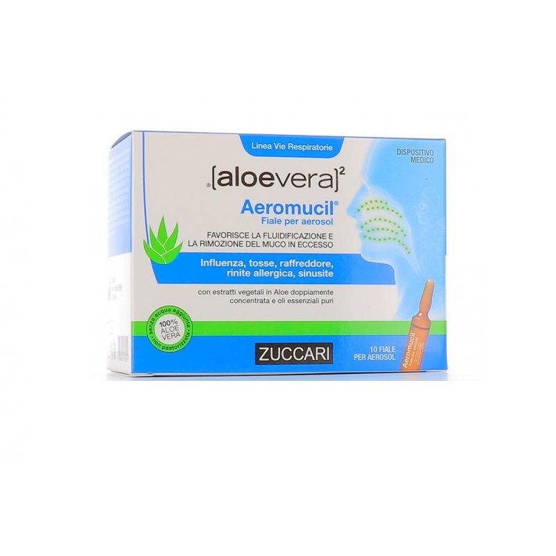 Zuccari Aloevera2  Aeromucil fiale nebulizzanti tramite apparecchi aerosol 10 fiale-1