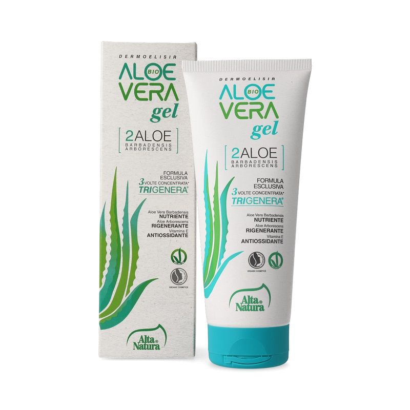 Alta Natura Aloe Vera Gel Dermoelisir nutriente rigenerante antiossidante 200ml-1