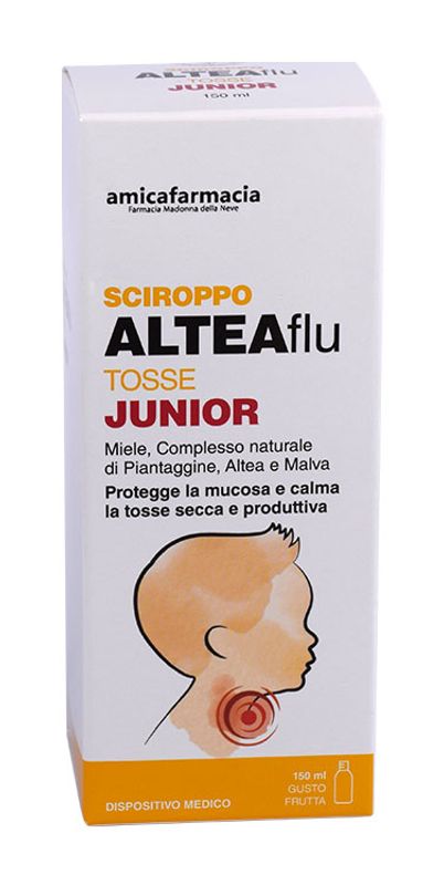 Amicafarmacia AlteaFlu Tosse Junior sciroppo gusto frutta 150ml-1