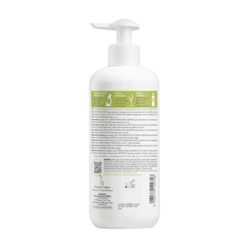 A-Derma Exomega Control latte emolliente per pelle secca e atopica 400ml-2