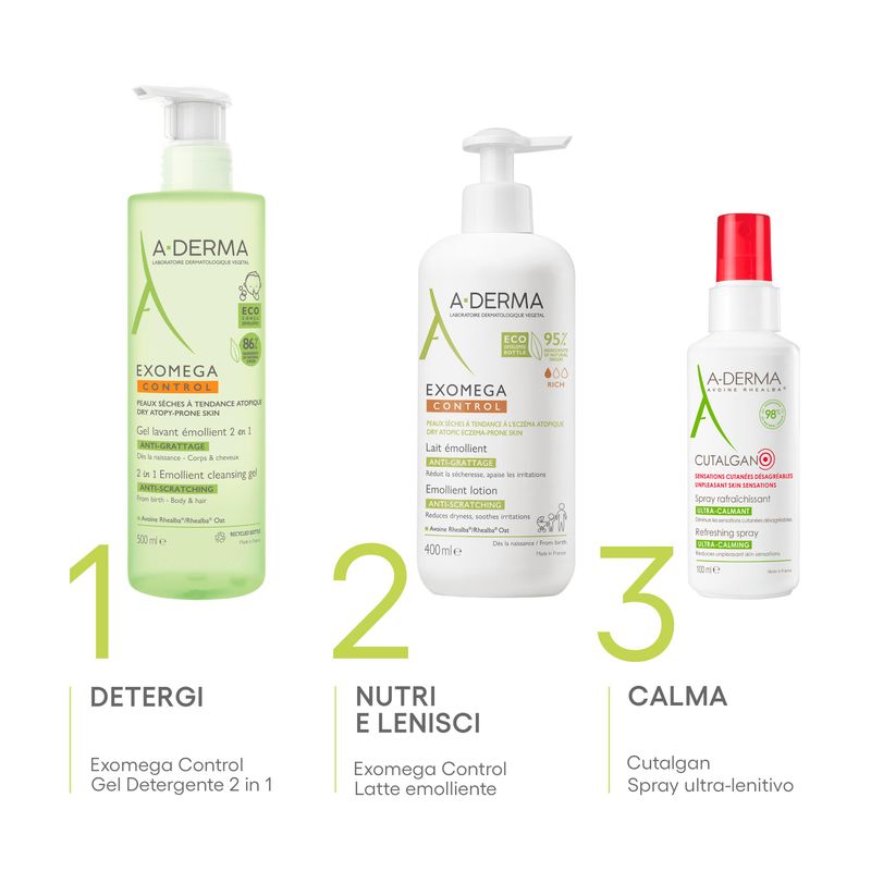 A-Derma Exomega Control latte emolliente per pelle secca e atopica 400ml-7