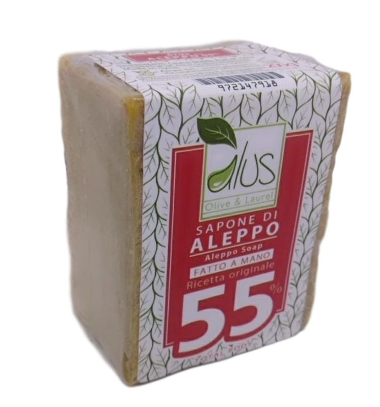Alus Sapone di Aleppo 55% olio di alloro 200g-1