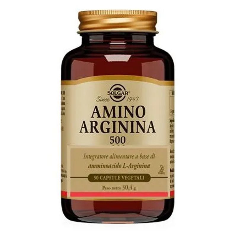 Solgar Amino Arginina 500 50 Capsule Vegetali-1