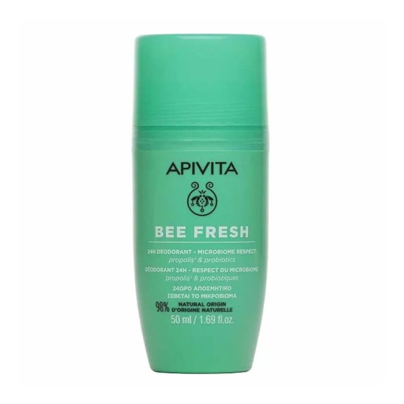 Apivita Bee Fresh Deodorante Roll-On 24H Pelli Sensibili 50ml-1