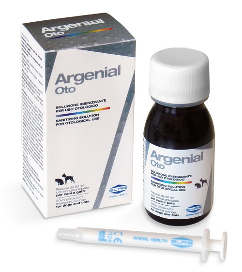 Argenial Oto Soluzione Igienizzante Per Uso Otologico Per Cani E Gatti 50ml-1