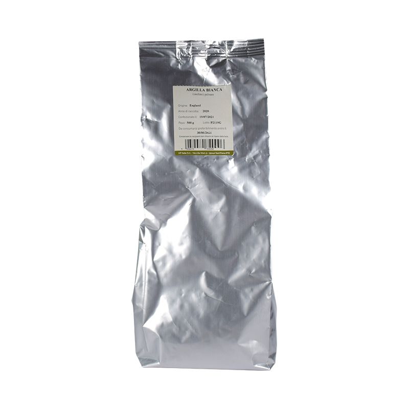 Argilla Bianca Caolino in polvere 500g-1