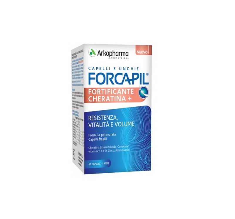 Arkopharma Forcapil Fortificante cheratina per il benessere dei capelli e delle unghie 60 capsule-1