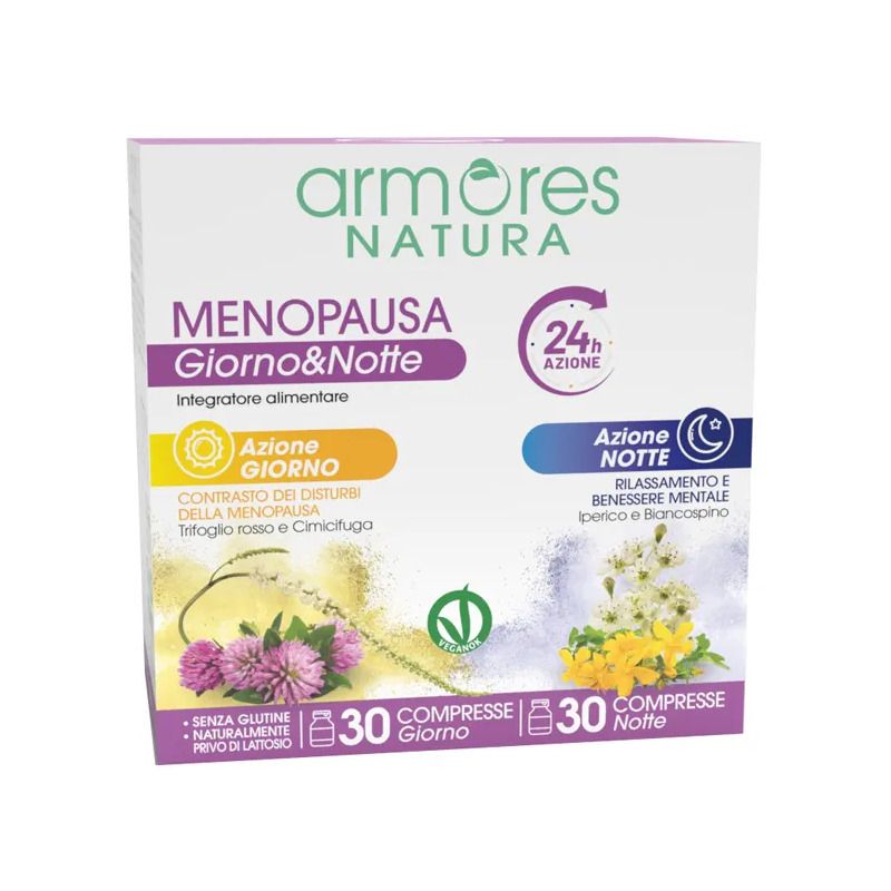 Armores Natura Menopausa Giorno&Notte 30+30 Compresse-1