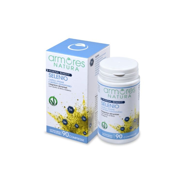 Armores Natura Mineral Benefit Selenio utile per capelli unghie e sistema immunitario 90 compresse-1
