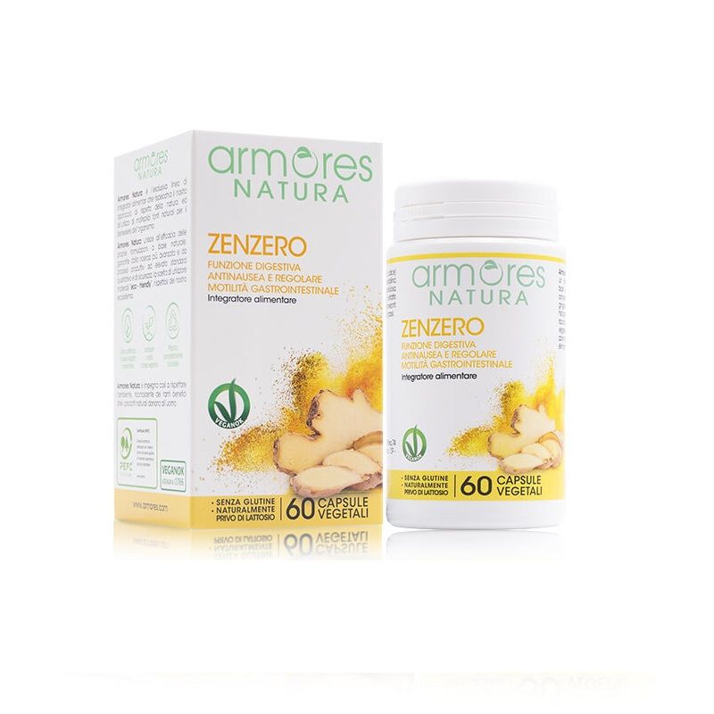Armores Natura Zenzero utile per la funzione digestiva 60 capsule vegetali-1