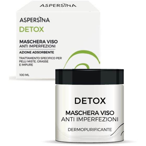 Aspersina Detox Maschera Viso Pelle Mista/Grassa/Impura 100ml-1