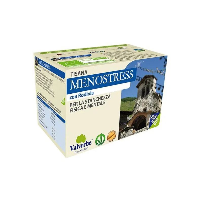 ValVerbe Menostress tisana per la stanchezza fisica e mentale 20 filtri BIO-1