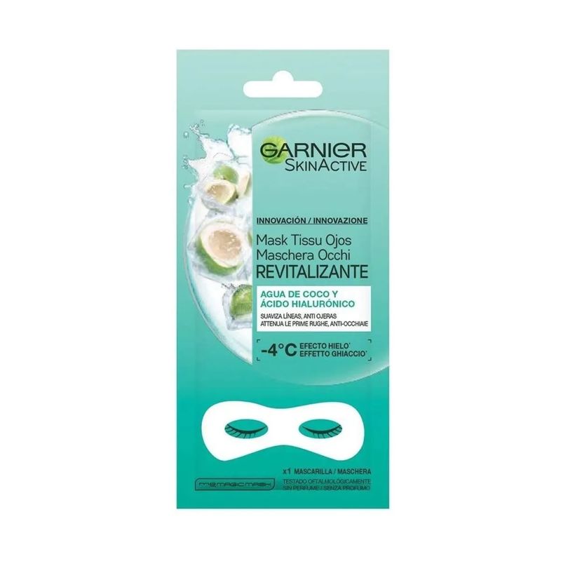 Garnier maschera in tessuto occhi Acqua di Cocco e Acido Ialuronico 1 pezzo-1