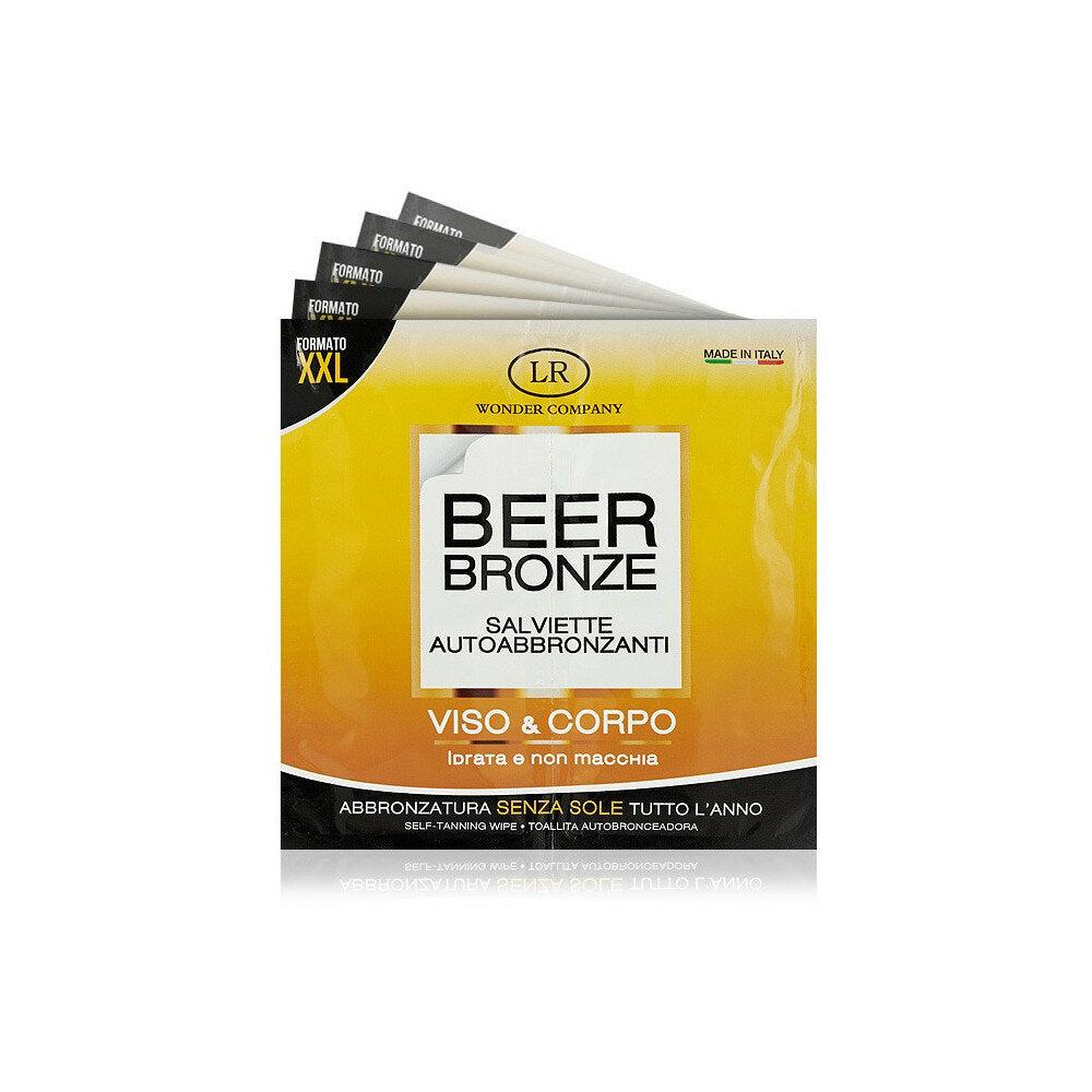 Wonder Beer Bronze Salviette Autoabbronzanti Viso e Corpo-2
