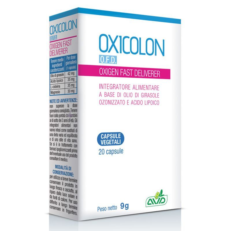 AVD Oxicolon O.F.D. benessere intestinale 20 capsule vegetali-1