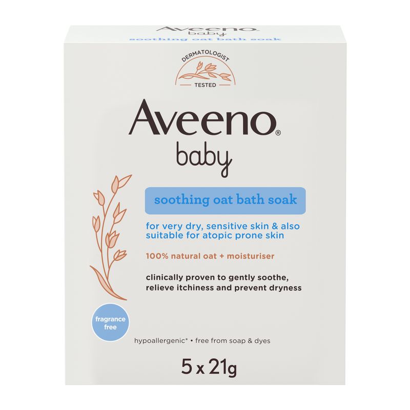 Aveeno Baby Colloidal Polvere Bagno 5x21g-1