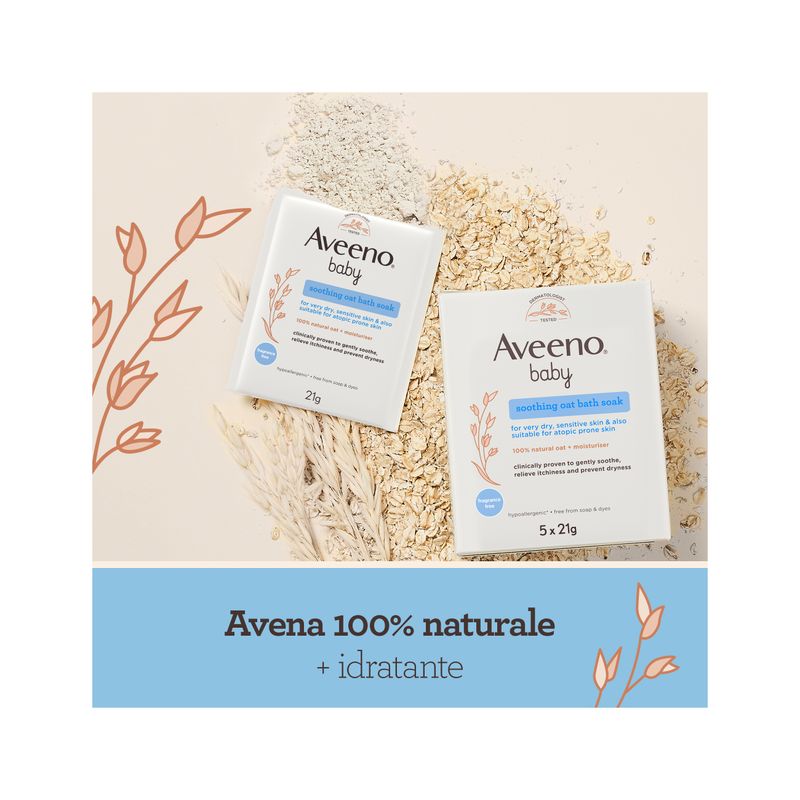 Aveeno Baby Colloidal Polvere Bagno 5x21g-3