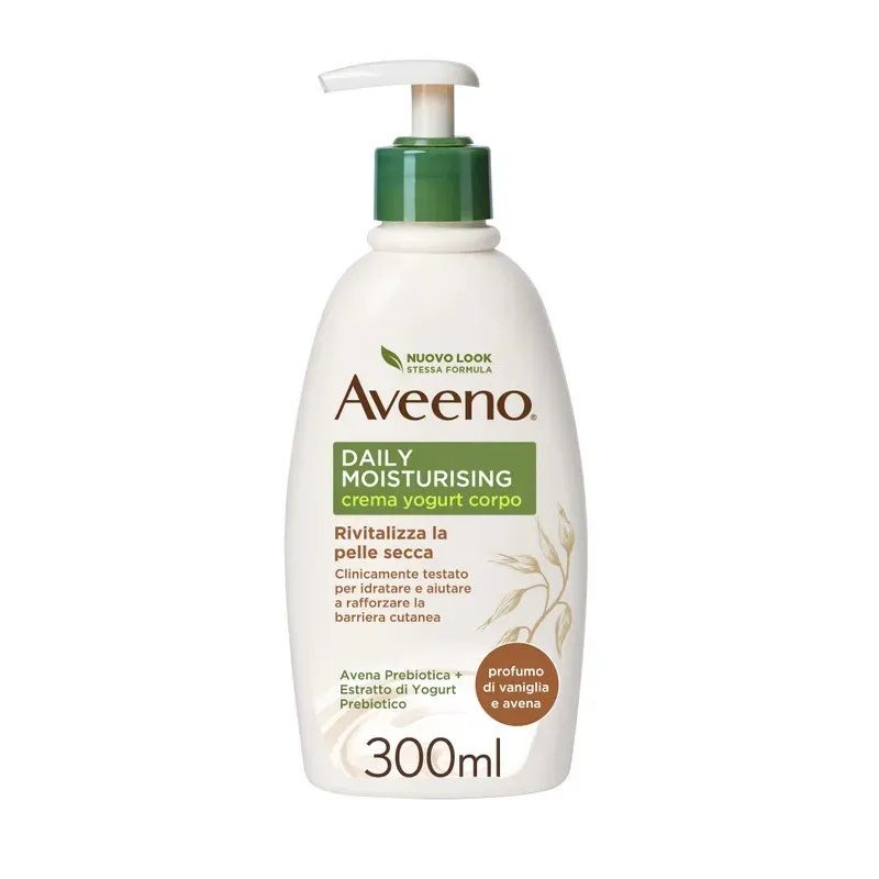 Aveeno Daily Moisturising Crema Corpo Idratante Yogurt Vaniglia & Avena 300ml-1