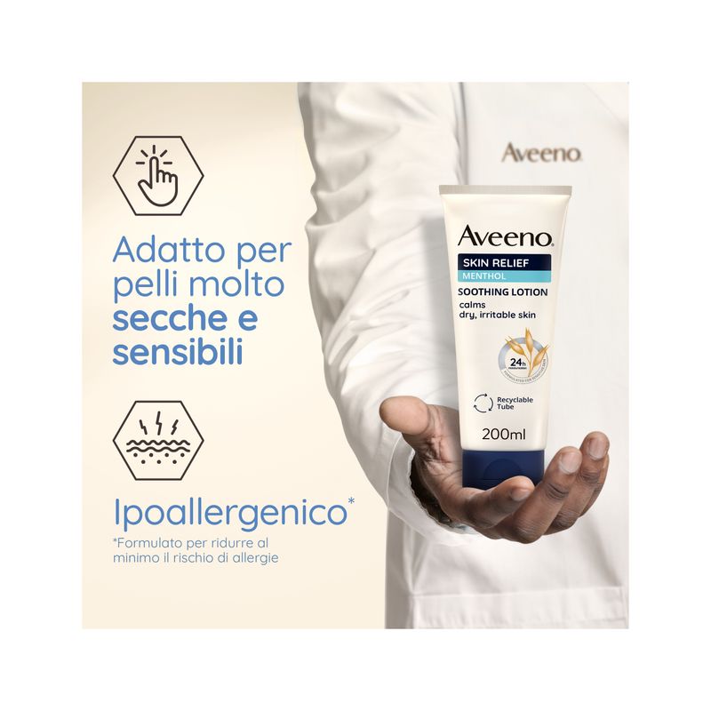 Aveeno Crema lenitiva idrantante al mentolo 200ml-4