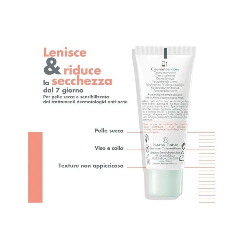 Avene Cleanance Hydra Crema lenitiva pelle grassa 40ml-4
