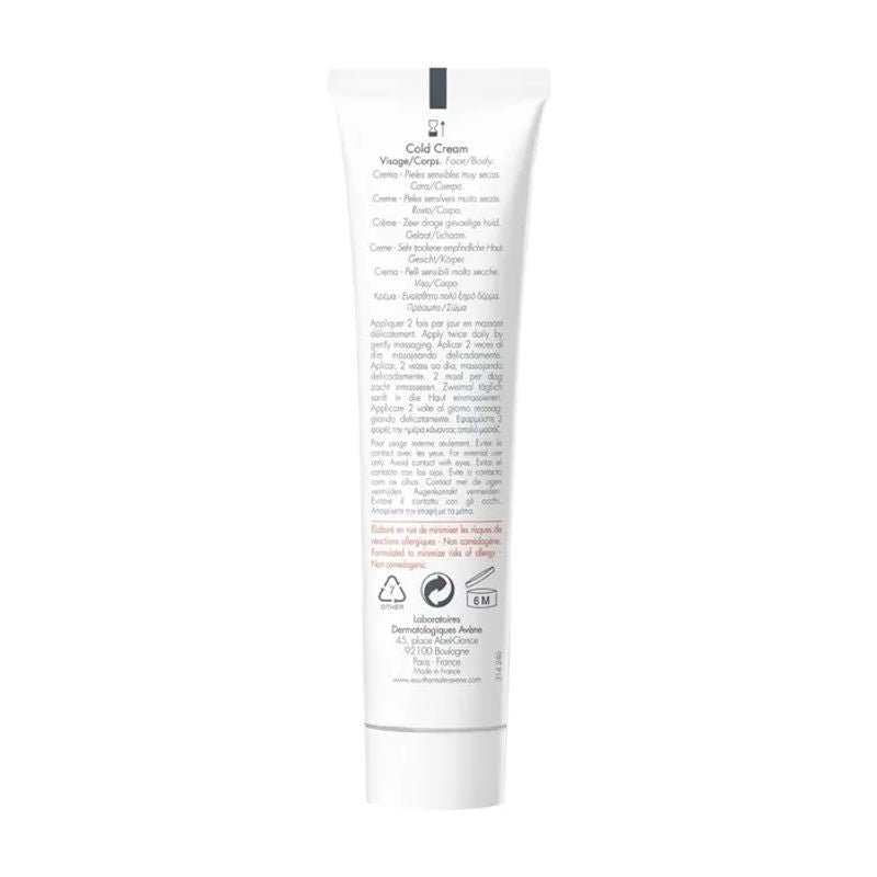 Avene Cold cream Crema Idratante Pelli Sensibili 40ml-2