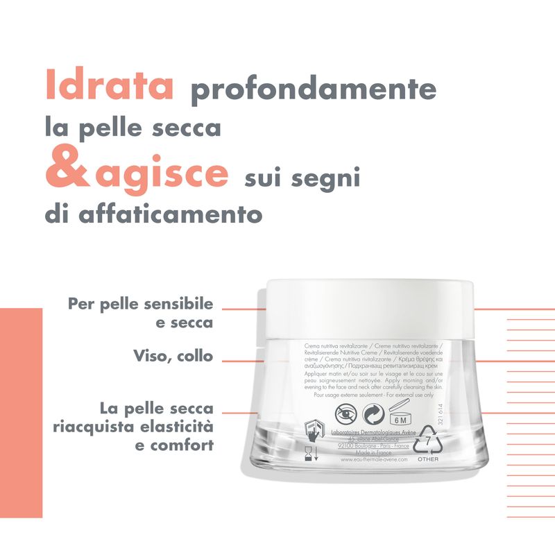 Avene Crema Viso Nutritiva Rivitalizzante per pelli secche 50ml-5
