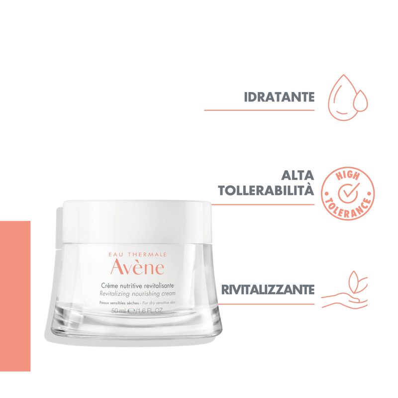 Avene Crema Viso Nutritiva Rivitalizzante per pelli secche 50ml-6